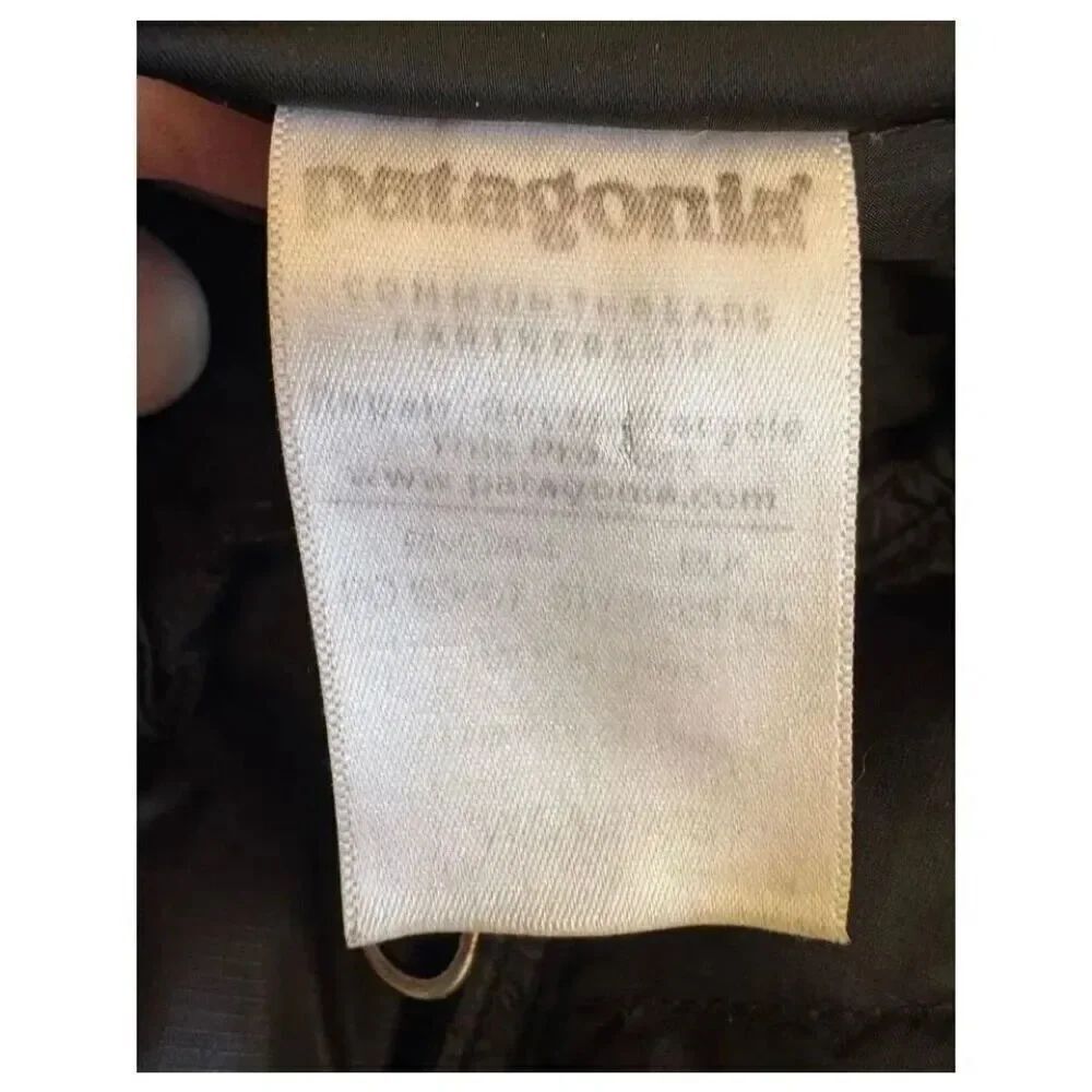 Patagonia Womens Lightweight  Duck Down Puffer Parka Jacket Long Black SZ S - Picture 10 of 12